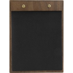 Securit Walnut Leather Menyhållare | A5