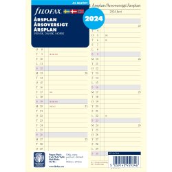Filofax 2024 Refill | A5 | Årsplan