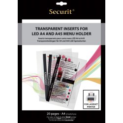 Securit LED transparenta ark till laserskrivare 20