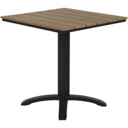 Mads Cafébord 70x70 cm, Svart/polywood