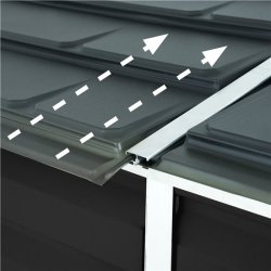 Palram Canopia SKYLIGHT PENT 2, skjul 1 m2