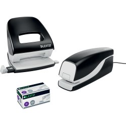 Leitz Elhäftare 5532, 10 Ark Svart