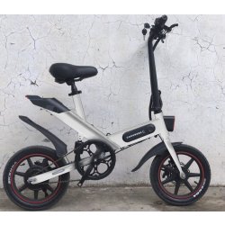 Elcykel, GoRunner Mini, Fällbar, Vit