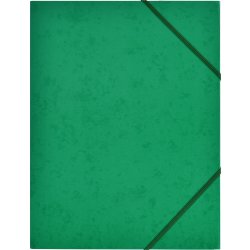 Budget Snoddmapp med klaff, kartong, grön