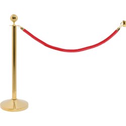 Avspärrningsset Lux Rött rep Väggset Guld