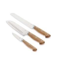 Morsø Foresta knivset, bröd-, santoku- och örtkniv