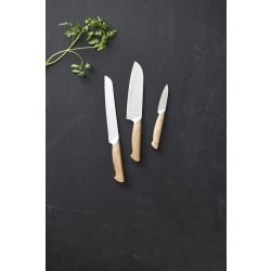 Morsø Foresta knivset, bröd-, santoku- och örtkniv