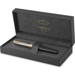 Parker Sonnet Metal & Black GT Reservoarpenna | F