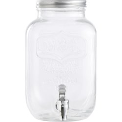 Glasbehållare med tappkran | 4 liter