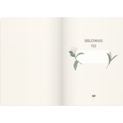 Burde Notebook Deluxe | A5 | Blommor