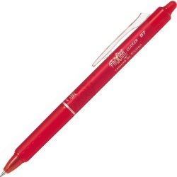 Pilot FriXion Clicker penna, 0,7 mm, röd