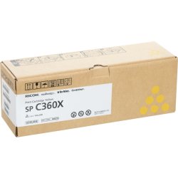 Richo C360X Lasertoner, gul, 9.000s