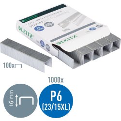 Häftklammer Leitz 23/15 Performance P6 1000 st