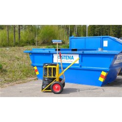 Sopvagn med 2 x hållare, Gul
