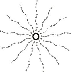 Knirke Julgransslinga 312 LED  L240 cm Vit