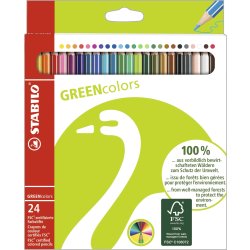 Stabilo Green färgpennor | 24 färger