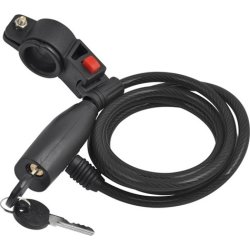 Rawlink spirallås, 8x1500 mm, svart