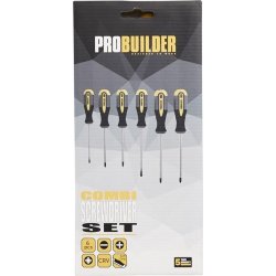 Probuilder skruvmejselsats, 6 delar