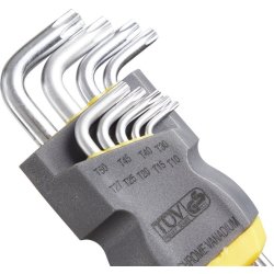 Probuilder skiftnyckelsats Torx m/hål, 9 delar