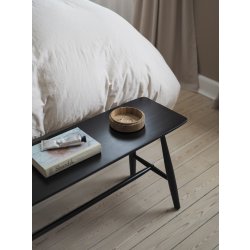 Villa Collection bänk i svartmålad ek