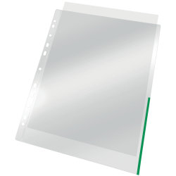 Esselte Signalficka, A4, topp+höger, Grön, 100 st