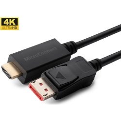 MicroConnect 4K DisplayPort 1.4 HDMI-kabel | 1 m
