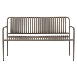 Stella trädgårdsbänk 140x56cm, gråbrun