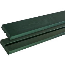 Plus Zigma bänkset med ryggstöd | Grön | 392 cm
