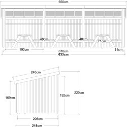 Plus Nordic matkassehus, 3-moduligt, typ 1C
