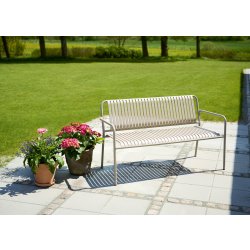 Stella Trädgårdsbänk 140x56cm, grå