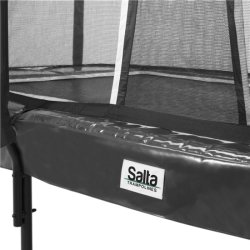 Salta trampolin med stege & skyddsnät | 366x214 cm