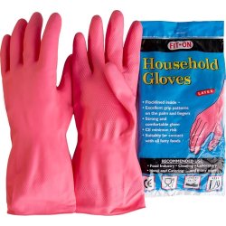 Gummihandskar | Återanvändbara | Large | Rosa