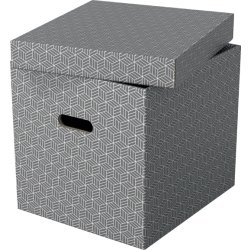 Esselte Home Box | Cube | Grå | 3 st.