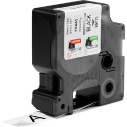 Dymo Rhino Vinyltape 19mm, svart på vit