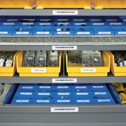 Dymo Rhino Vinyltape 19mm, svart på vit