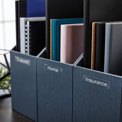 Dymo D1 etikettband 12mm, vit på klar