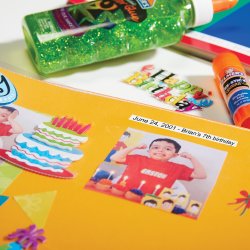 Dymo D1 etikettape 6mm, svart på vitt