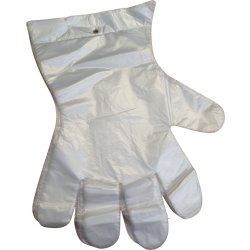 Engångshandskar HDPE-plast, one-size, 100 st