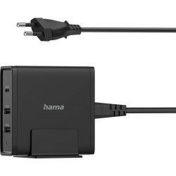 HAMA 65W PD 3 portar USB-C+USB-A laddningsstation