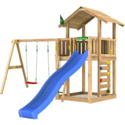 Jungle Gym Chalet 2.1 lektorn, gungor+rutschkana.