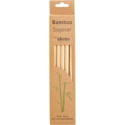 Idento Sugrör | Bambu | Återanvändbara | 10 st.