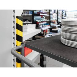 Durable väggskydd S20, gul/svart