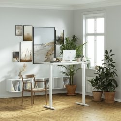 HeighTivity höj-&sänkbart skrivbord, 52x120cm, vit