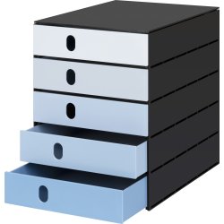 Styroval Pro lådmodul | 5 lådor | Blå