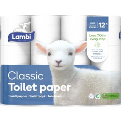 Lambi Toalettpapper | 3-lagers | 84 rullar