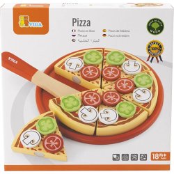VIGA leksaksmat | Pizza av trä