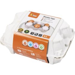 VIGA äggkartong med 6 ägg för leksakskök