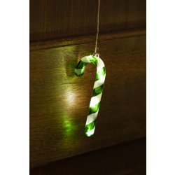 Sirius Hannah LED-polkagriskäpp | 14 cm | Grön/vit