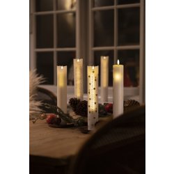 Sirius Sille kalenderljus | Vit/silver