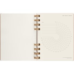 Moleskine 2024 spiralkalender | XL | Mandel